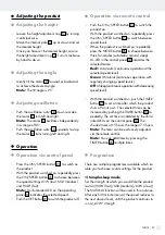 Preview for 21 page of Silvercrest 331472 1907 Assembly, Operating And Safety Instructions