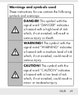 Предварительный просмотр 48 страницы Silvercrest 332301 2001 Operation And Safety Notes