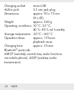 Предварительный просмотр 55 страницы Silvercrest 332301 2001 Operation And Safety Notes