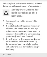 Предварительный просмотр 61 страницы Silvercrest 332301 2001 Operation And Safety Notes