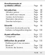 Предварительный просмотр 82 страницы Silvercrest 332301 2001 Operation And Safety Notes