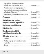 Предварительный просмотр 247 страницы Silvercrest 332301 2001 Operation And Safety Notes