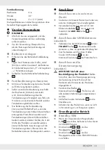 Preview for 15 page of Silvercrest 332385 2001 Operation And Safety Notes