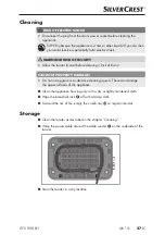 Предварительный просмотр 30 страницы Silvercrest 333407 1907 Operating Instructions Manual