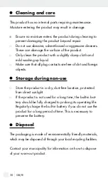 Preview for 30 page of Silvercrest 334270 1907 Operation And Safety Notes