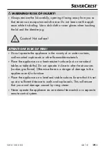 Preview for 22 page of Silvercrest 336958 2001 Operating Instructions Manual