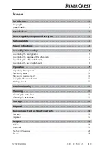 Preview for 4 page of Silvercrest 336980 2001 Operating Instructions Manual