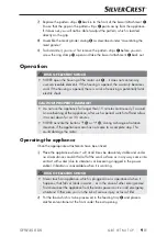 Preview for 12 page of Silvercrest 336980 2001 Operating Instructions Manual