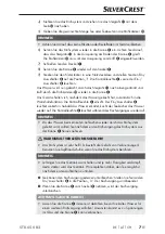 Preview for 10 page of Silvercrest 337246 2001 Operating Instructions Manual