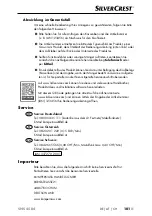 Предварительный просмотр 104 страницы Silvercrest 337270 2001 Operating Instructions Manual