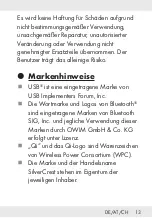 Предварительный просмотр 13 страницы Silvercrest 338143 2001 Operation And Safety Notes