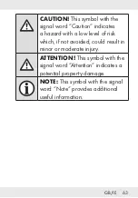 Предварительный просмотр 63 страницы Silvercrest 338143 2001 Operation And Safety Notes