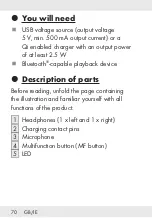 Предварительный просмотр 70 страницы Silvercrest 338143 2001 Operation And Safety Notes