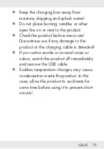 Предварительный просмотр 79 страницы Silvercrest 338143 2001 Operation And Safety Notes