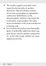 Предварительный просмотр 82 страницы Silvercrest 338143 2001 Operation And Safety Notes