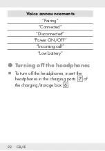 Предварительный просмотр 92 страницы Silvercrest 338143 2001 Operation And Safety Notes