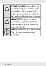 Предварительный просмотр 176 страницы Silvercrest 338143 2001 Operation And Safety Notes