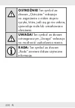 Предварительный просмотр 230 страницы Silvercrest 338143 2001 Operation And Safety Notes