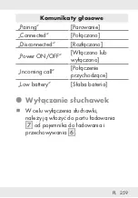 Предварительный просмотр 259 страницы Silvercrest 338143 2001 Operation And Safety Notes