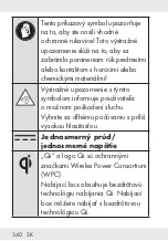 Предварительный просмотр 340 страницы Silvercrest 338143 2001 Operation And Safety Notes