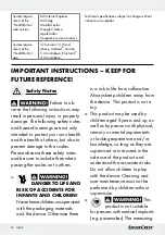 Preview for 24 page of Silvercrest 338567 2001 Operation And Safety Notes