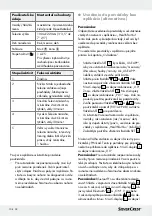 Preview for 108 page of Silvercrest 338567 2001 Operation And Safety Notes