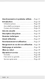 Предварительный просмотр 29 страницы Silvercrest 339089 1910 Operation And Safety Notes