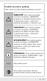 Предварительный просмотр 68 страницы Silvercrest 339089 1910 Operation And Safety Notes