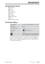 Preview for 42 page of Silvercrest 339195 1910 Operating Instructions Manual