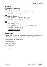 Preview for 26 page of Silvercrest 339567 1910 Operating Instructions Manual