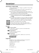 Preview for 39 page of Silvercrest 339683 1910 Operating Instructions Manual