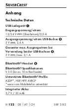 Предварительный просмотр 125 страницы Silvercrest 339722 1910 Operating Instructions Manual