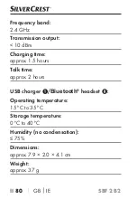 Предварительный просмотр 83 страницы Silvercrest 339722_1910 Operating Instructions Manual