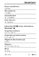 Предварительный просмотр 220 страницы Silvercrest 339722_1910 Operating Instructions Manual