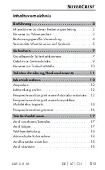 Предварительный просмотр 4 страницы Silvercrest 340116 2001 Operating Instructions Manual