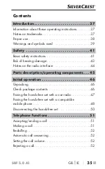 Предварительный просмотр 38 страницы Silvercrest 340116 2001 Operating Instructions Manual