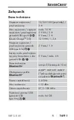 Предварительный просмотр 172 страницы Silvercrest 340116 2001 Operating Instructions Manual