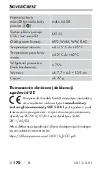 Предварительный просмотр 173 страницы Silvercrest 340116 2001 Operating Instructions Manual