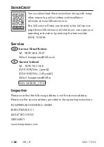 Preview for 39 page of Silvercrest 340458-1910 Operating Instructions Manual