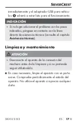 Preview for 21 page of Silvercrest 340482 1910 Operating Instructions Manual