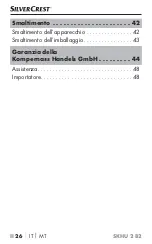 Preview for 30 page of Silvercrest 340482 1910 Operating Instructions Manual