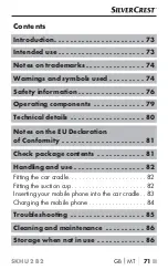 Preview for 75 page of Silvercrest 340482 1910 Operating Instructions Manual