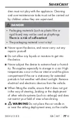 Preview for 81 page of Silvercrest 340482 1910 Operating Instructions Manual