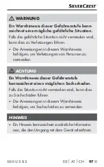 Preview for 101 page of Silvercrest 340482 1910 Operating Instructions Manual