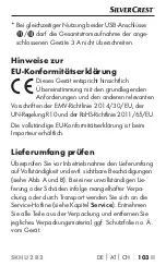 Preview for 107 page of Silvercrest 340482 1910 Operating Instructions Manual