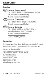 Preview for 118 page of Silvercrest 340482 1910 Operating Instructions Manual