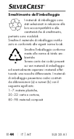 Preview for 47 page of Silvercrest 341802 1910 Operating Instructions Manual