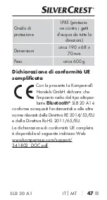 Preview for 50 page of Silvercrest 341802 1910 Operating Instructions Manual