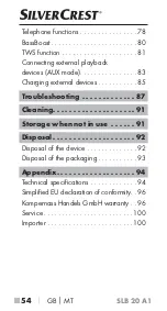 Preview for 57 page of Silvercrest 341802 1910 Operating Instructions Manual