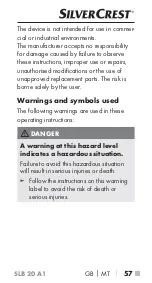 Preview for 60 page of Silvercrest 341802 1910 Operating Instructions Manual